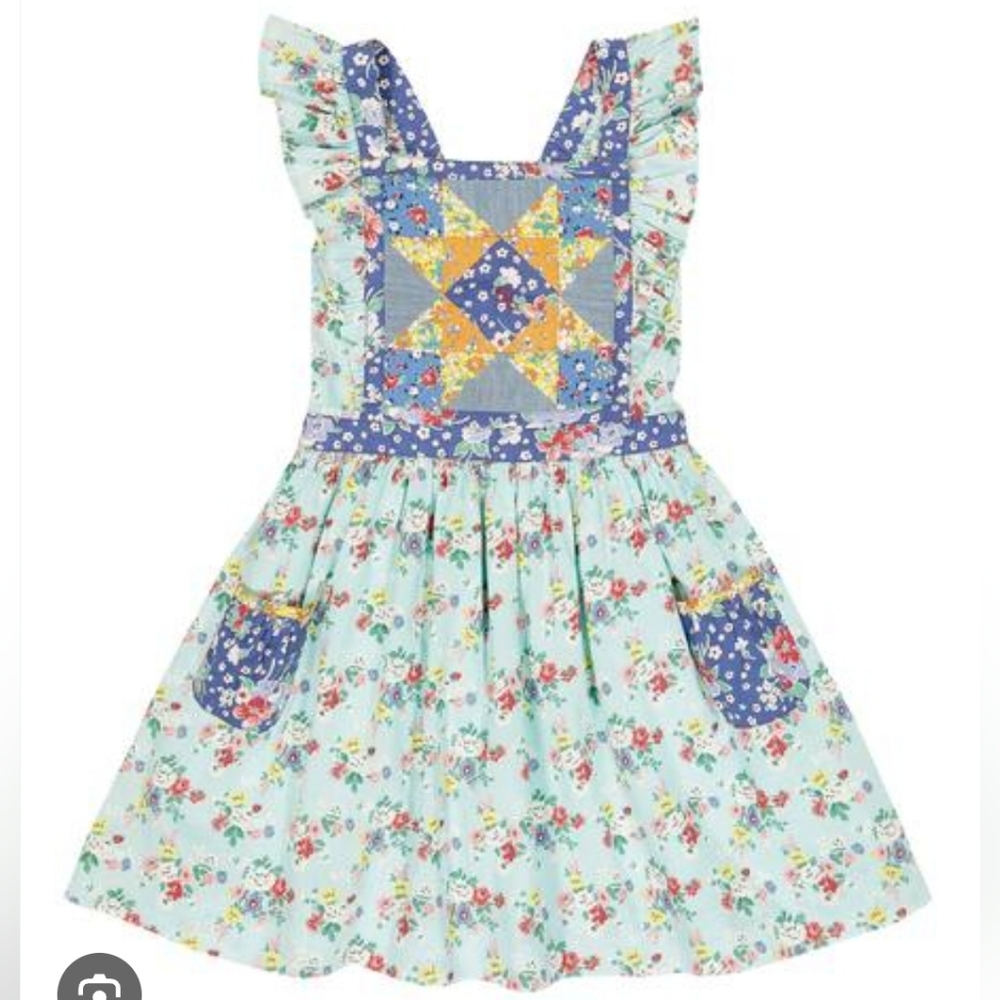 NWT Polo Country Ralph Lauren Cottagecore Patchwork Floral Dress (4T)